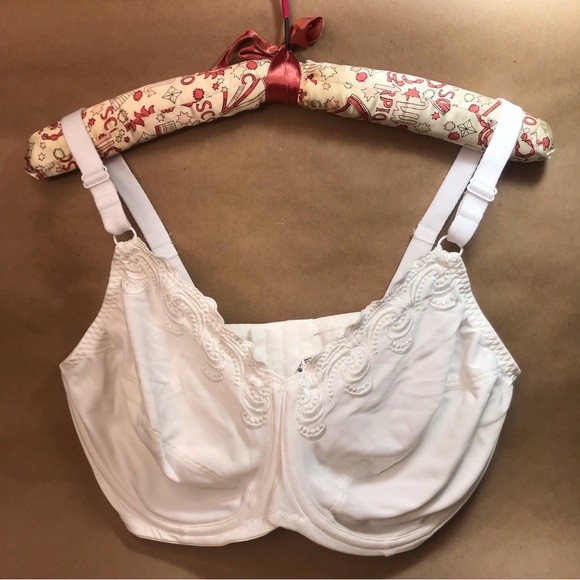 Lilyette White Full Coverage Minimizer Non-Padded Underwire Bra 0417 Size 44D - Picture 3 of 13